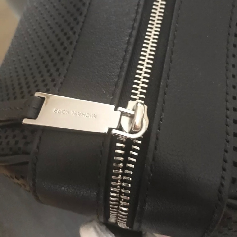 Michael Kors Libby Perforated Leather Gym Bag - Picture 9 of 10